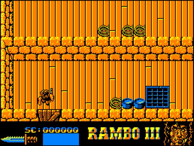 Rambo III - Amstrad CPC game screenshot (1988) by Ocean